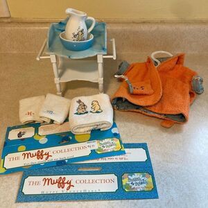 VTG Hoppy VanderHare "Splish Splash"‎ Collection Wash Basin Towels Bathrobe 1994